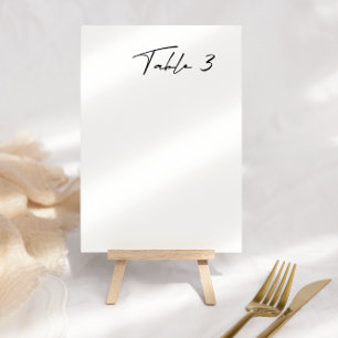 Eenvoudig zwart-witgetal voor moderne bruiloft kaart