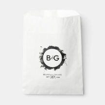 Eenvoudig zwart withuwelijk