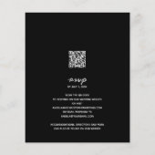 Eenvoudig zwart withuwelijk in één keer (Achterkant)