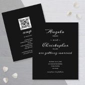 Eenvoudig zwart withuwelijk in één keer