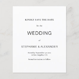 Eenvoudig zwart-withuwelijk met budgetgeld bespaar