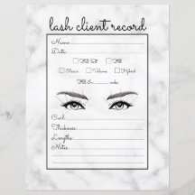 Eenvoudig zwart-witlash-clientrecord