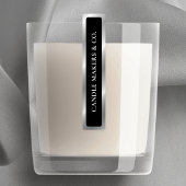 Eenvoudig Zwart Zilver Tamper Proof Dunne Kaars La Labels
