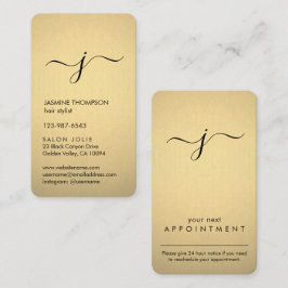 Eenvoudig zwart-zwart-wit en zwart-wit-zwart-wit afsprakenkaartje