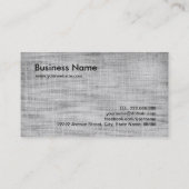 Eenvoudig zwarte en witte fotografische camera-len visitekaartje (Achterkant)