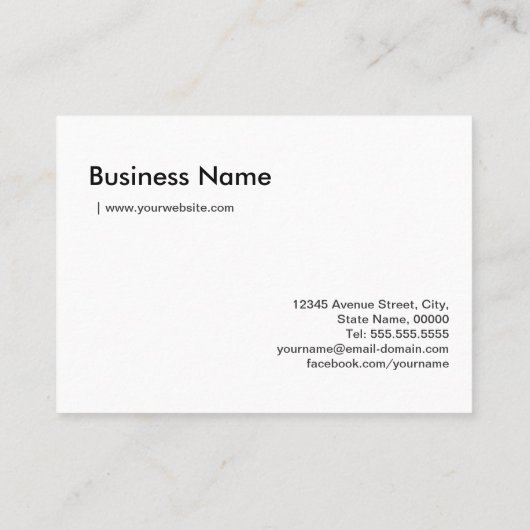 Eenvoudig zwarte en witte fotografische camera-len visitekaartje (Achterkant)