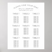 Eenvoudig zwarte en witte zweepvaartkaart poster (Voorkant)