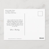 Eenvoudig Zwarte Ombre Foto Afstudeer Dankjewel Briefkaart (Achterkant)