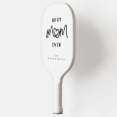 Eenvoudig Zwarte Script Hart Modern Beste Moeder O Pickleball Paddle (Links)
