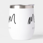 Eenvoudig Zwarte Script Hart Moeder Mama Opgericht (Links)