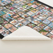 Eenvoudige 117-fotocollage met onderschriften voor sherpa deken (3/4)