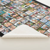 Eenvoudige 117 vierkante foto, aangepaste kleur vo sherpa deken (3/4)