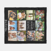 Eenvoudige 11 foto collage herinneringen citeren u fleece deken (Voorkant (Horizontaal))