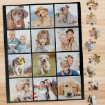 Eenvoudige 12 Foto Collage Custom Familie Vrienden Legpuzzel<br><div class="desc">Ontgrendel de vreugde van gedeelde herinneringen met onze Cherished Memories 12-Photo Collage Jigsaw Puzzle. Deze prachtige puzzel is perfect voor het vieren van de speciale momenten met familie, vrienden, huisdieren en grootouders. Of het nu gaat om een collectie van je favoriete snapshots van een familievakantie, een reeks hartverwarmende dierenfoto's of...</div>