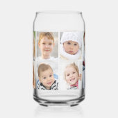 Eenvoudige 12 fotocollage blikvorm glas (Links)