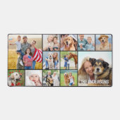 Eenvoudige 12 Fotocollage Custom Large gepersonali Bureaumat (Voorkant)