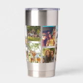 Eenvoudige 12 fotocollage geïsoleerde drinkbeker (Links)