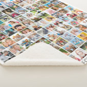 Eenvoudige 130 fotocollage gepersonaliseerd op maa sherpa deken (3/4)
