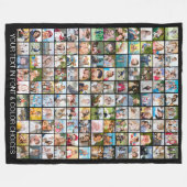 Eenvoudige 130 vierkante foto, speciaal gepersonal fleece deken (Voorkant (Horizontaal))