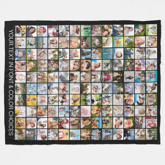 Eenvoudige 130 vierkante foto, speciaal gepersonal fleece deken (Voorkant (Horizontaal))