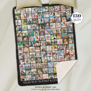 Eenvoudige 130 vierkante foto, speciaal gepersonal sherpa deken