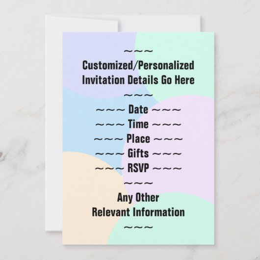 Eenvoudige "17th Birthday Gathering" uitnodiging (Achterkant)