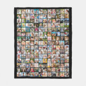 Eenvoudige 180 Vierkante Fotocollage Aangepaste Kl Fleece Deken (Voorkant)