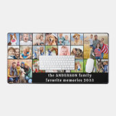 Eenvoudige 18 fotocollage aangepaste familie geper bureaumat (Keyboard & Muis)