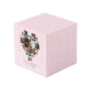 Eenvoudige 18 Hart-vormige foto-inkuilstellen, cad Kubus