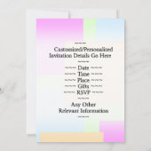 Eenvoudige "19e VERJAARDAG SOIREE" Kaart (Achterkant)