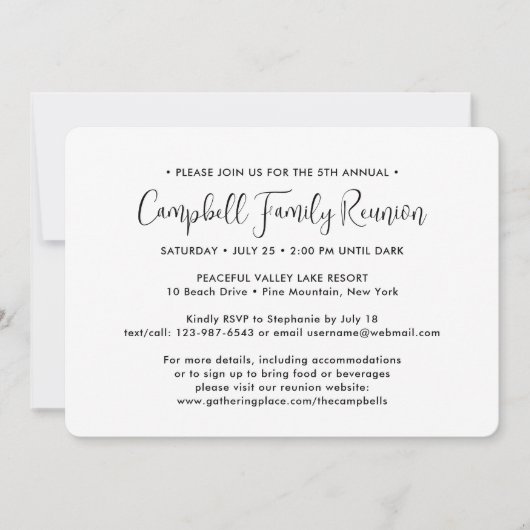 Eenvoudige 1 foto-serie: zwart-wit kaart (Voorkant)