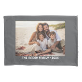 Eenvoudige 1 foto volledige dekking - dikke tekst kussensloop (Voorkant)