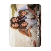 Eenvoudige 1 foto volledige dekking - dikke tekst  magneet (Verticaal)