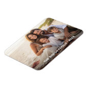 Eenvoudige 1 foto volledige dekking - dikke tekst  magneet (Linkerzijde)