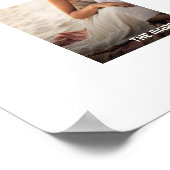 Eenvoudige 1 foto volledige dekking - dikke tekst  poster (Hoek)