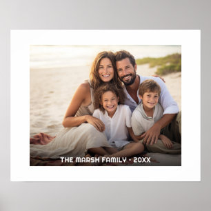 Eenvoudige 1 foto volledige dekking - dikke tekst  poster