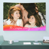 Eenvoudige 1 foto volledige dekking - Scriptteksto Spandoek (Beurs)