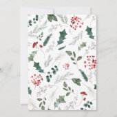 Eenvoudige 1 grote foto Prettige Feestdagen kaart (Achterkant)