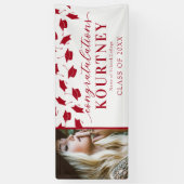 Eenvoudige 2025 Afstuderen fotobanner Spandoek (Verticaal)