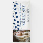 Eenvoudige 2025 Afstuderen fotobanner Spandoek (Verticaal)