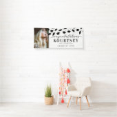 Eenvoudige 2025 Afstuderen fotobanner Spandoek (Insitu)