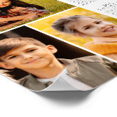 Eenvoudige 2026 Agenda 3 Foto Collage Poster (Hoek)