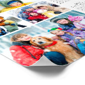 Eenvoudige 2026 Agenda 4 Foto Collage Poster (Hoek)