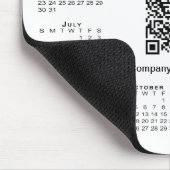 Eenvoudige 2027 Agenda Zakelijk QR Code Wit Muismat (Hoek)