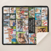 Eenvoudige 21 Aangepaste kleurenfoto's Sherpa Deken (Voorkant (horizontaal))