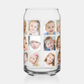 Eenvoudige 24 fotocollage blikvorm glas (Rechts)