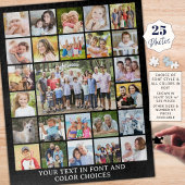 Eenvoudige 25 Aangepaste foto-Collage Legpuzzel