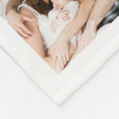 Eenvoudige 25 Photo Collage Life Quote Familienaam Fleece Deken (Hoek)