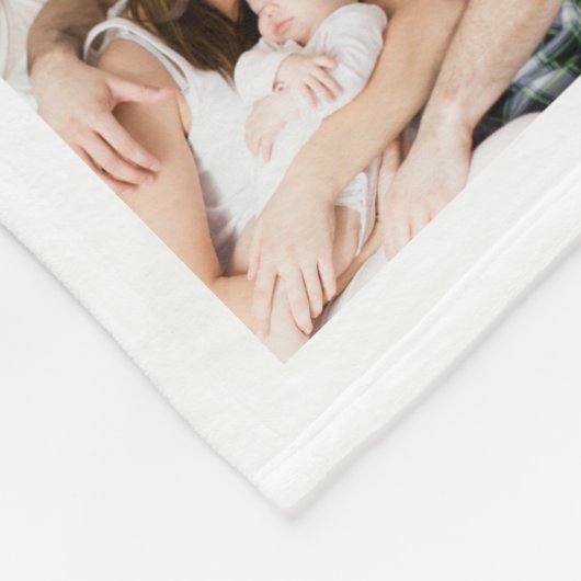 Eenvoudige 25 Photo Collage Life Quote Familienaam Fleece Deken (Hoek)