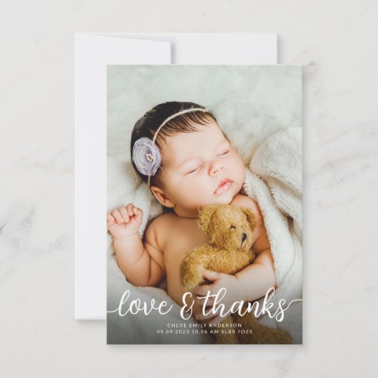 Eenvoudige 2 aankondiging van de geboorte van de f (Voorkant)